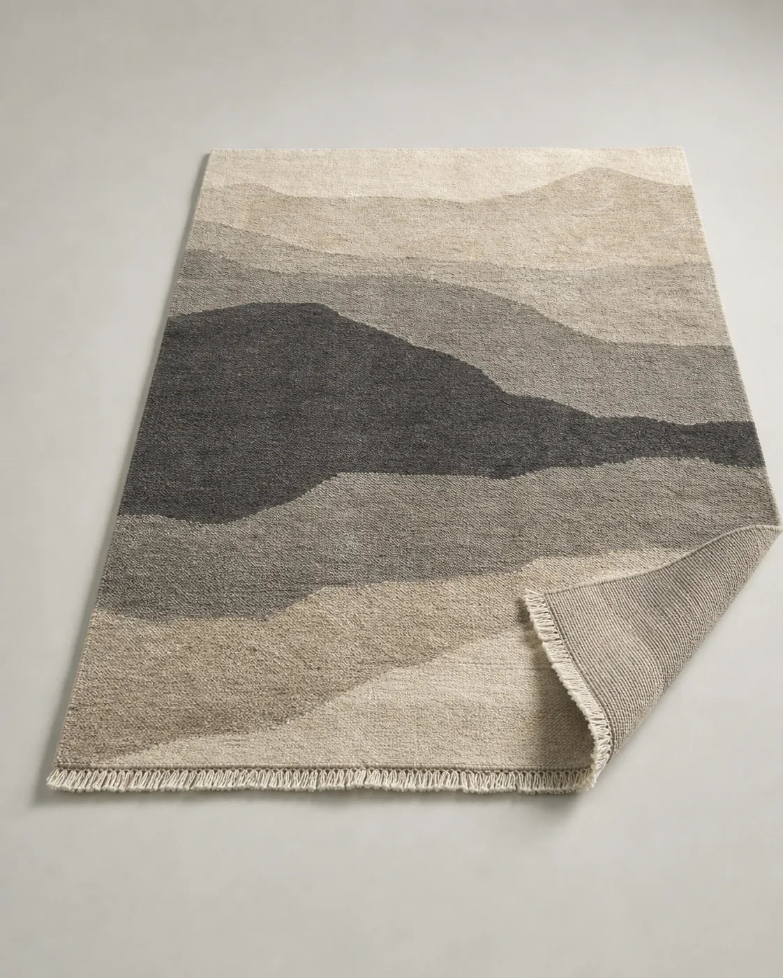 Hearth Undyed Wool Rug by ALPORA, a warm undyed wool rug with a deep, quiet pile for restorative rooms